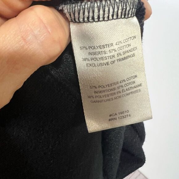 Lole Black Cowl Neck Sweatshirt Tunic Top - Picture 9 of 11